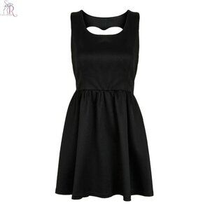 Open Heart Back Sleeveless Dress